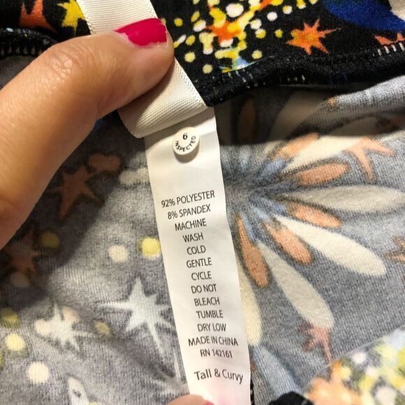 5/$15 Lularoe‎ tall & curvy Pants leggings fireworks - Picture 3 of 3